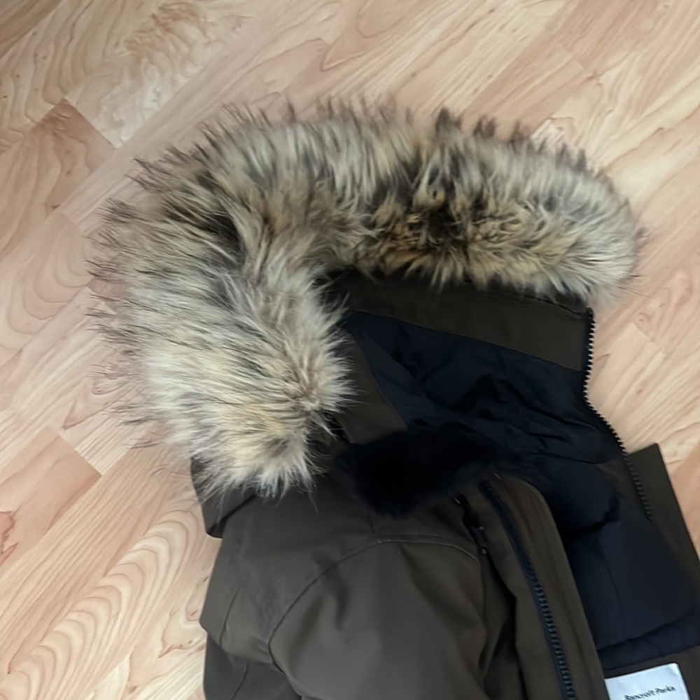 Aritzia/tan Bancroft parka medium olive green - Picture 11 of 15
